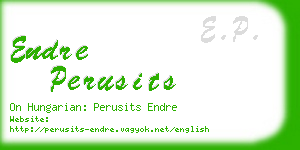 endre perusits business card